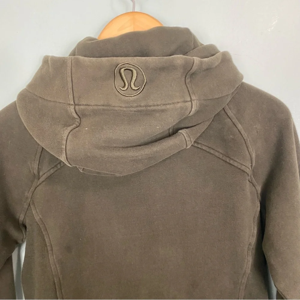 Lululemon Green‎ Scuba Zip Up Hoodie Sz 6